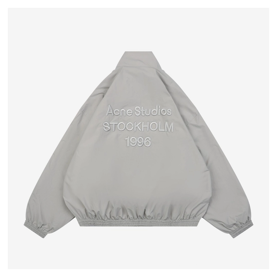 Acne Studios 1996 Embroidered Back Logo Jacket Grey