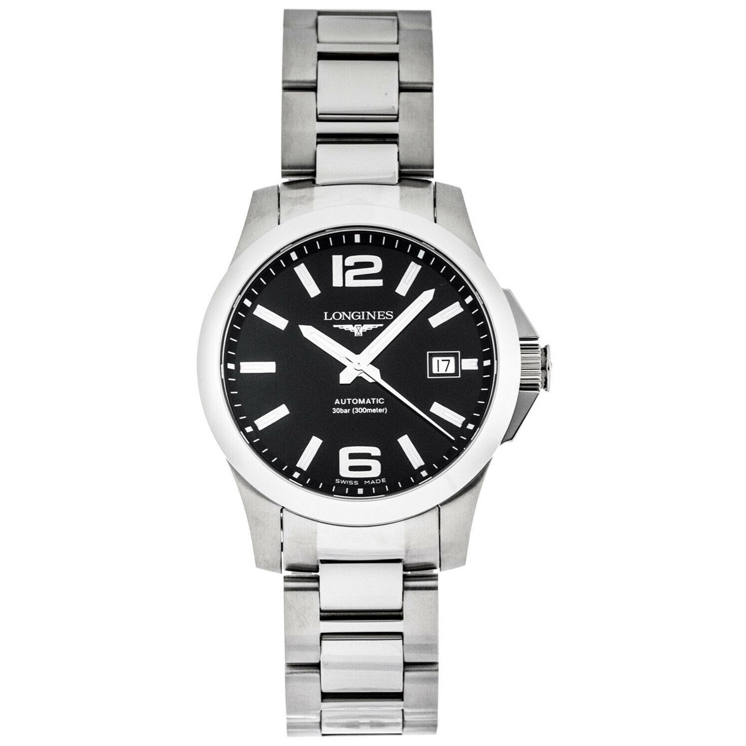 [2026 Mirror Grade]Longines Men's L3.676.4.58.6 Conquest Stainless Steel Watch