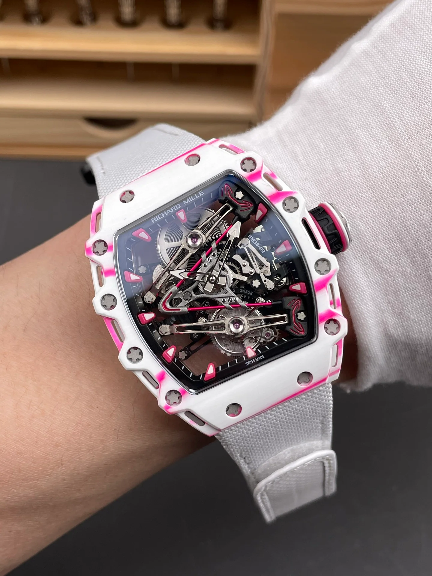 RM38-02 Carbon Fiber Pink