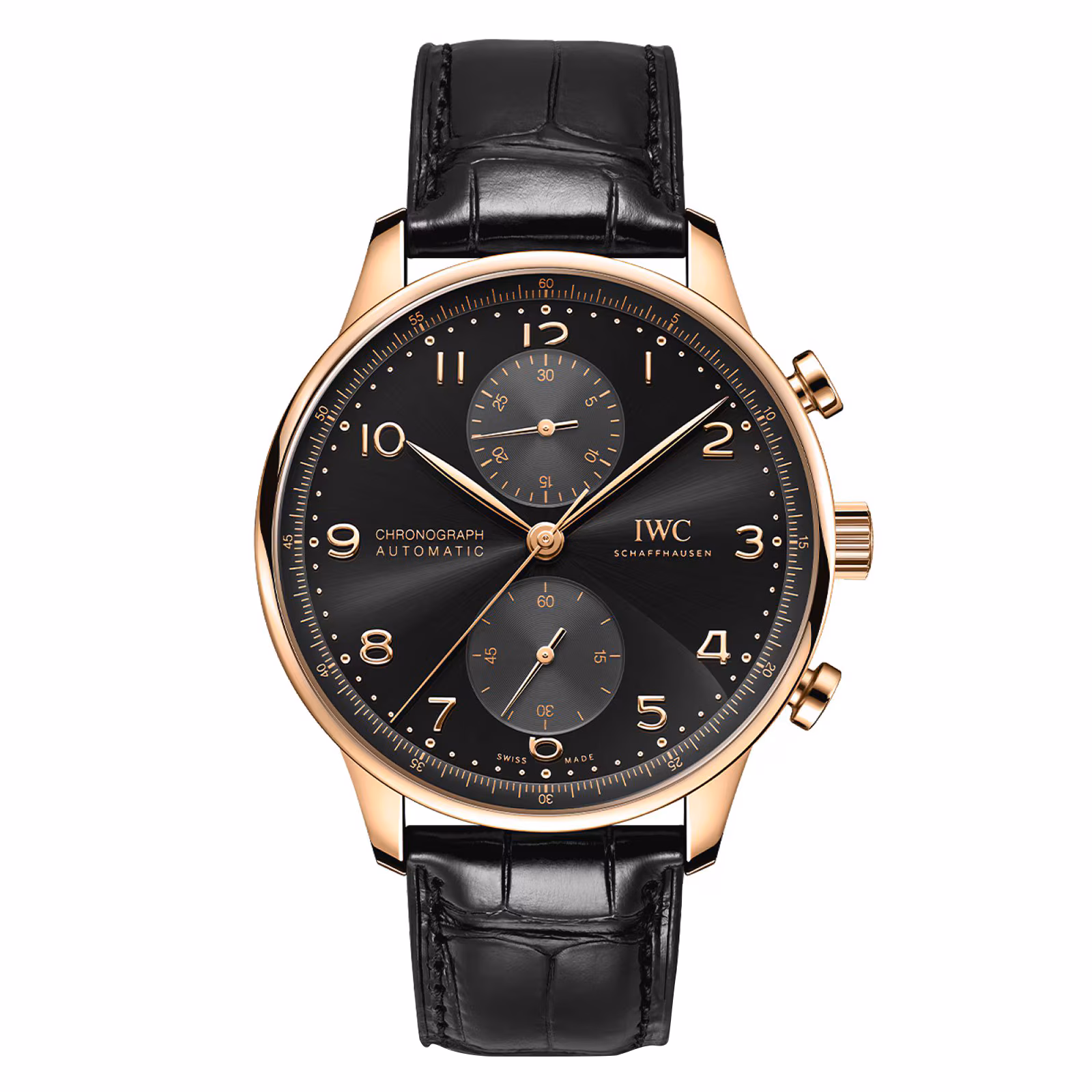 [2026 Mirror Grade]IWC Portugieser Chronograph 41 Obsidian IW371625