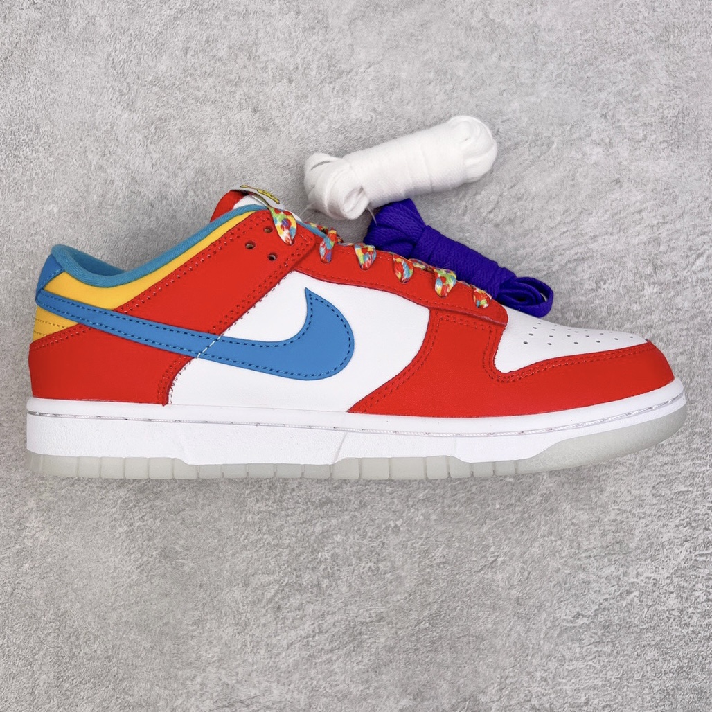 NIKE DUNK LOW QS LEBRON JAMES FRUITY PEBBLES MEN'S DH8009-600
