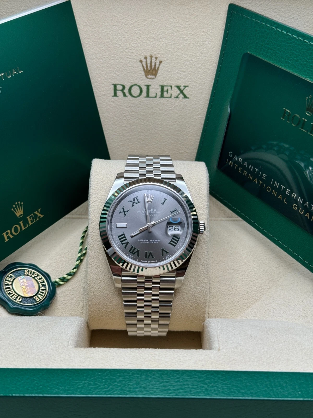 [2026 Mirror Grade]RLX  Datejust 41mm 126334-0022 Slate Roman Jubilee Stainless Steel Mens Watch