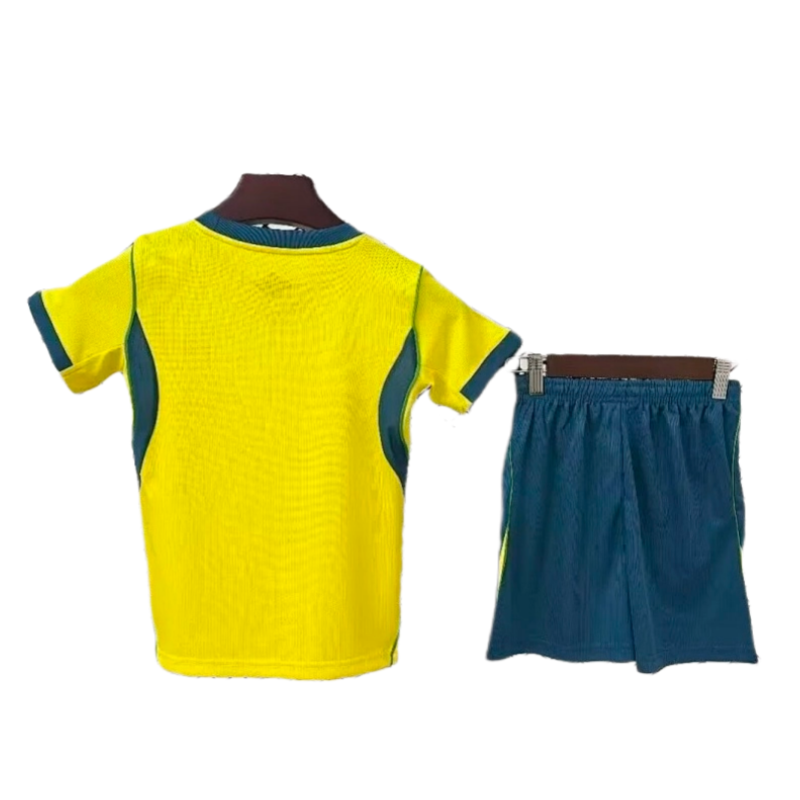 Brazil 2026 World Cup Home Kids Short Sleeve Kit & Jersey + Shorts Fan Version