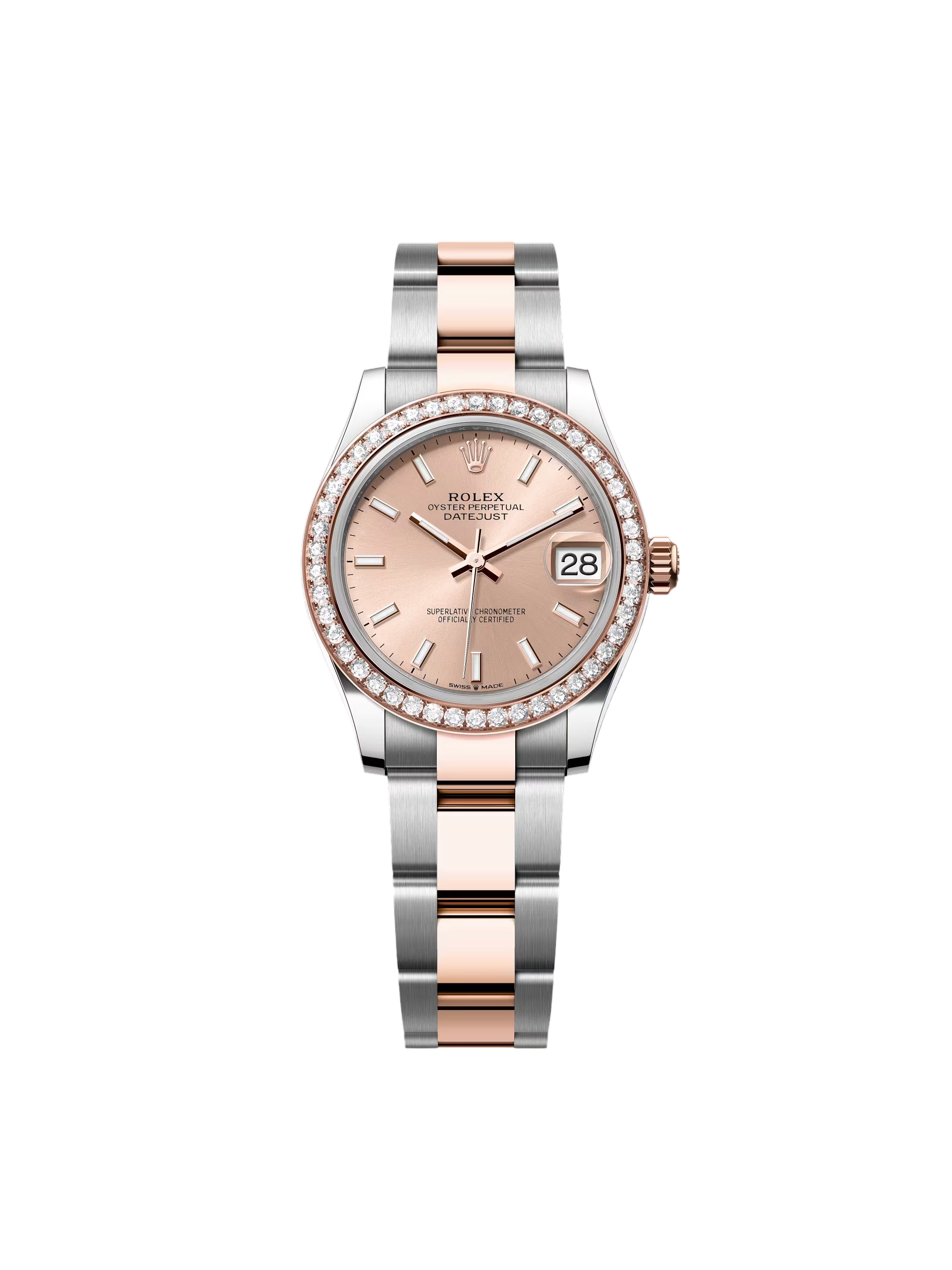 [2026 Mirror Grade]RLX Datejust m278381-0009/0010 Rose Dial Diamond-Set Bezel 31mm