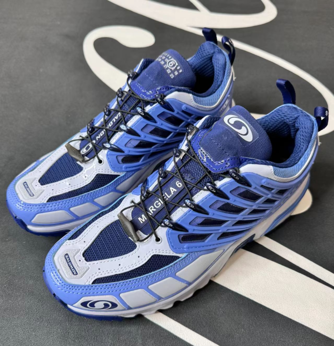 Salomon ACS Pro Light Blue White Hiking Shoes