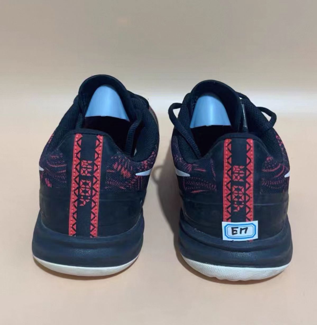 Nike KB Mentality 1 "Black/White/Red Snake Print"