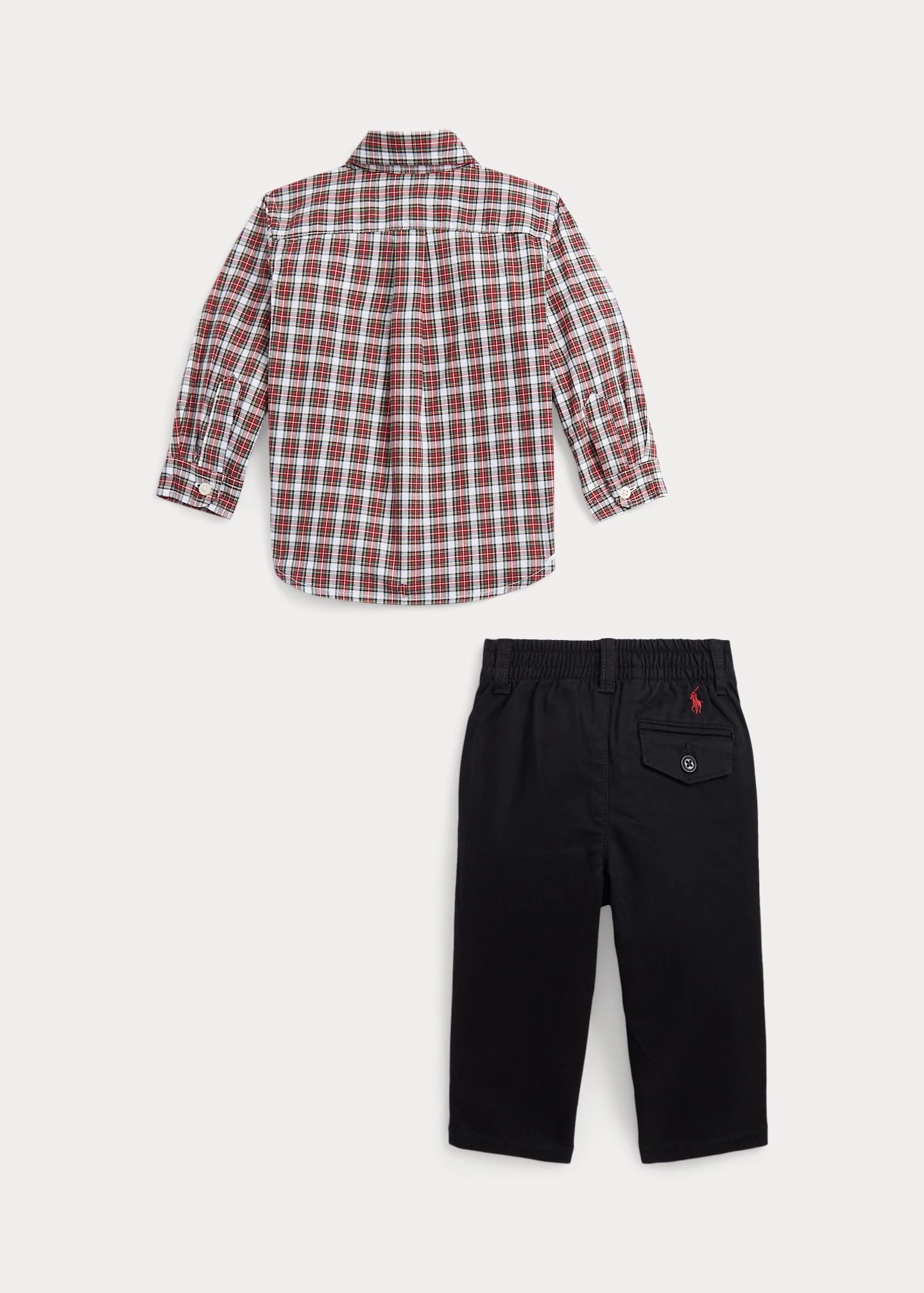 Plaid Shirt & Flex Abrasion Pant Set
