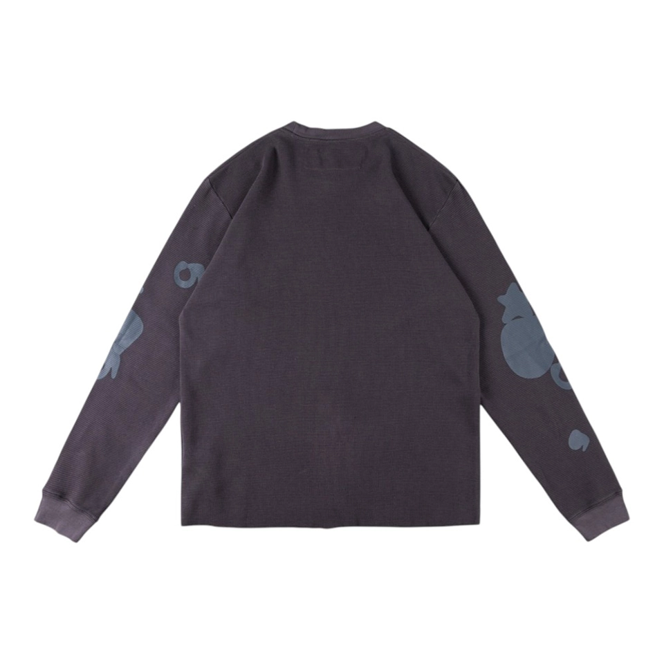 Sp5der Washed Grey Star Graphic Shirt