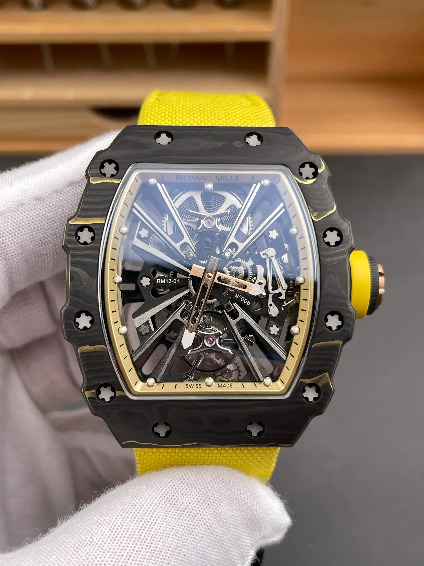 RM12-01 Carbon Fiber Yellow