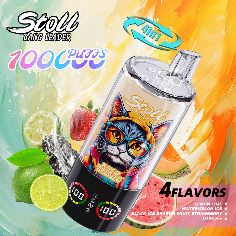 [Minimum order of two]Bang Leader 100K Puffs 4-in-1 Prefilled Vape | 4 Flavors in 1 Device,  Rechargeable, 3%/5%
