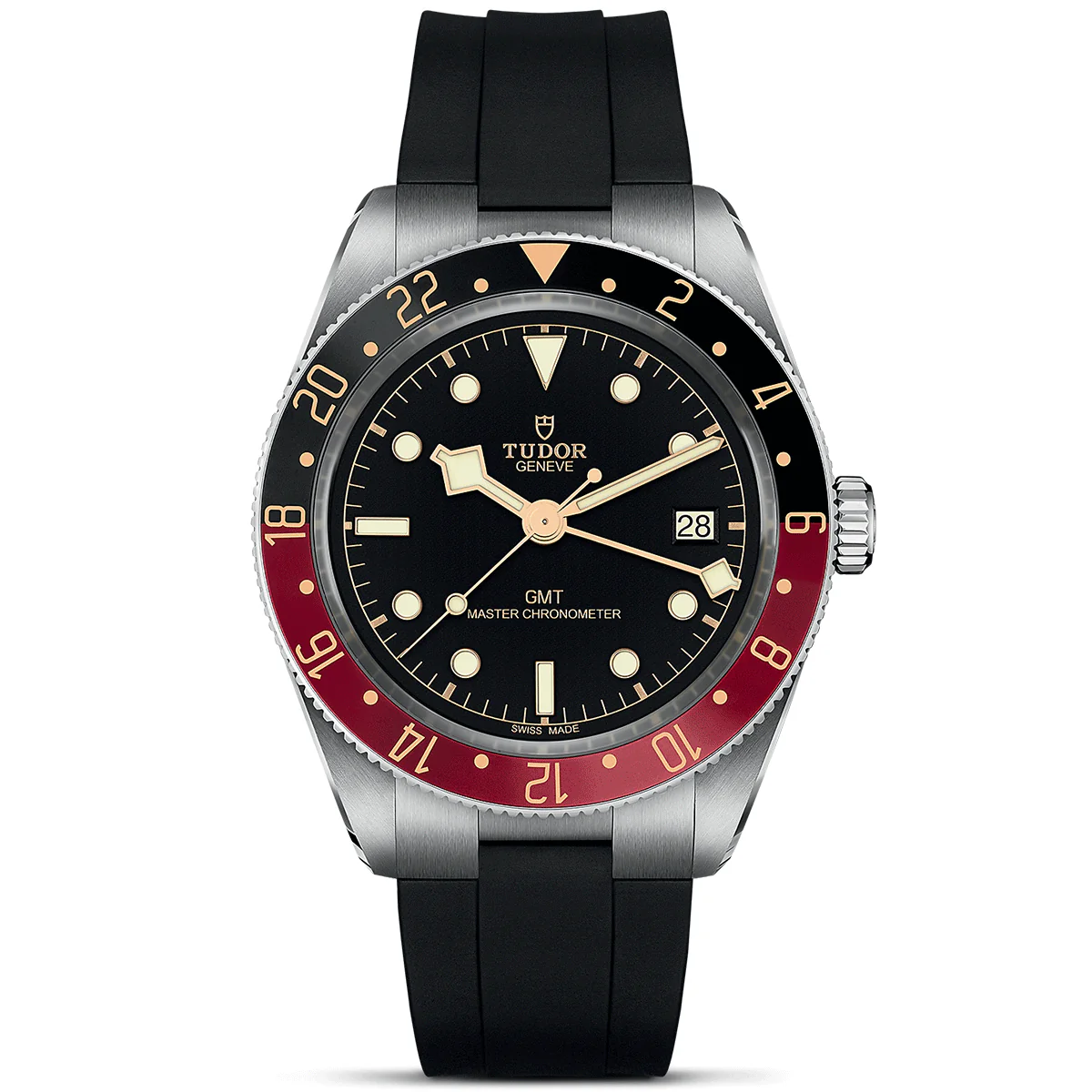 [2026 Mirror Grade]Black Bay 58 GMT 39mm Black/Red Bezel Automatic Strap Watch