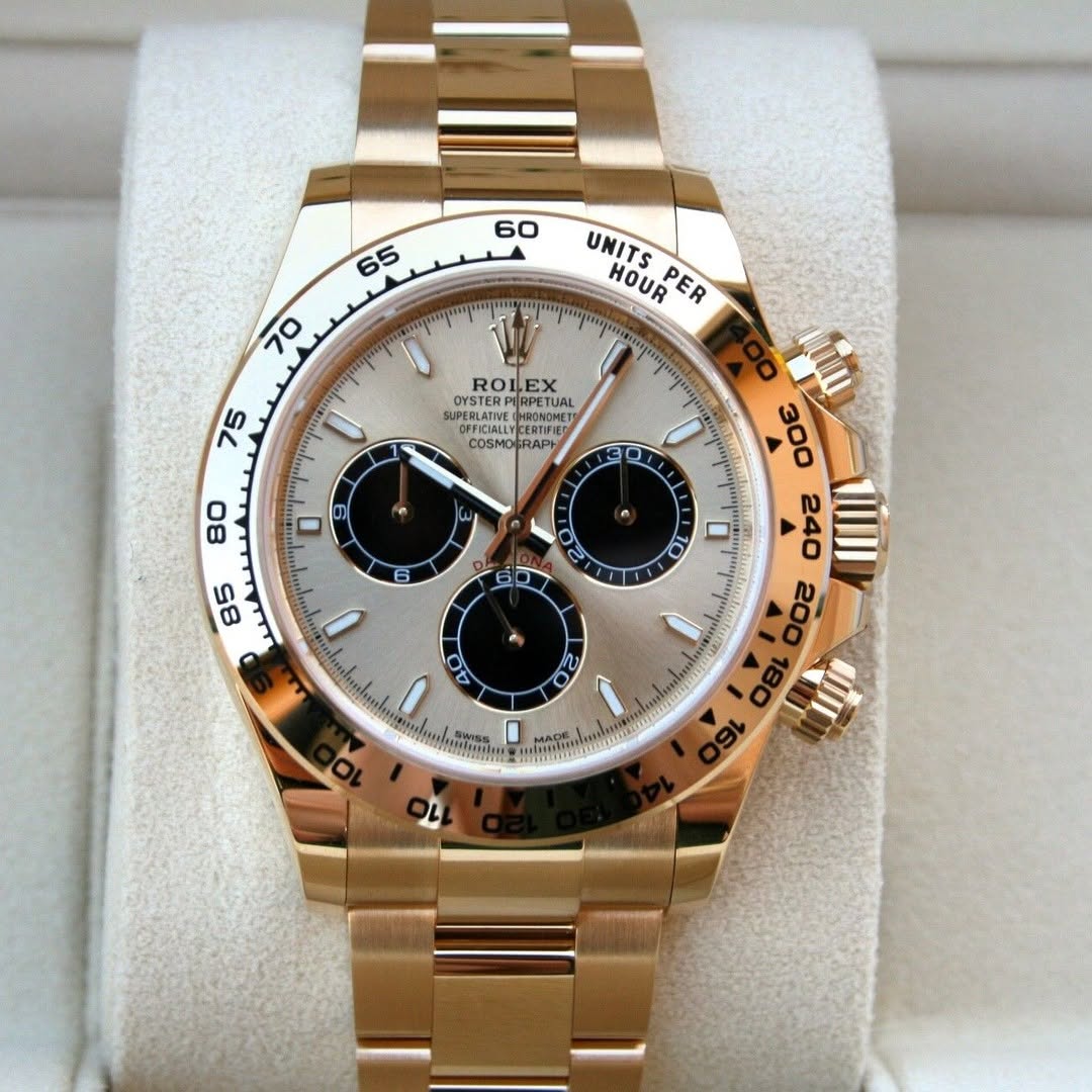 [2026 Mirror Grade]Rolex Daytona Yellow Gold / Champagne / Oyster m126508-0006