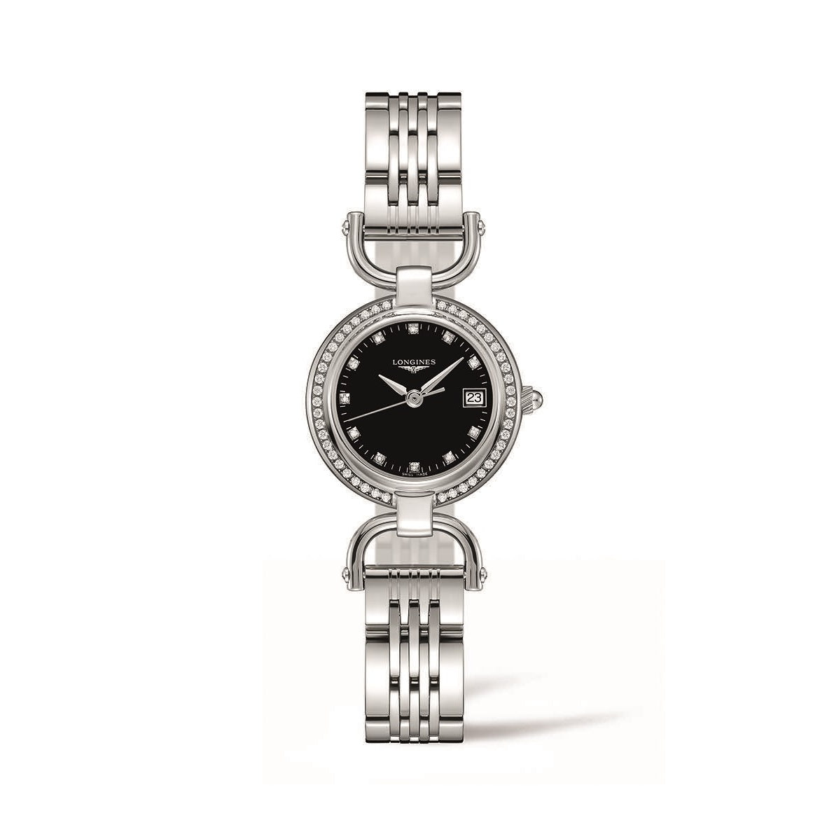 [2026 Mirror Grade]Longines Women's L6.130.0.57.6 Equestrian Diamond Stainless Steel Watch