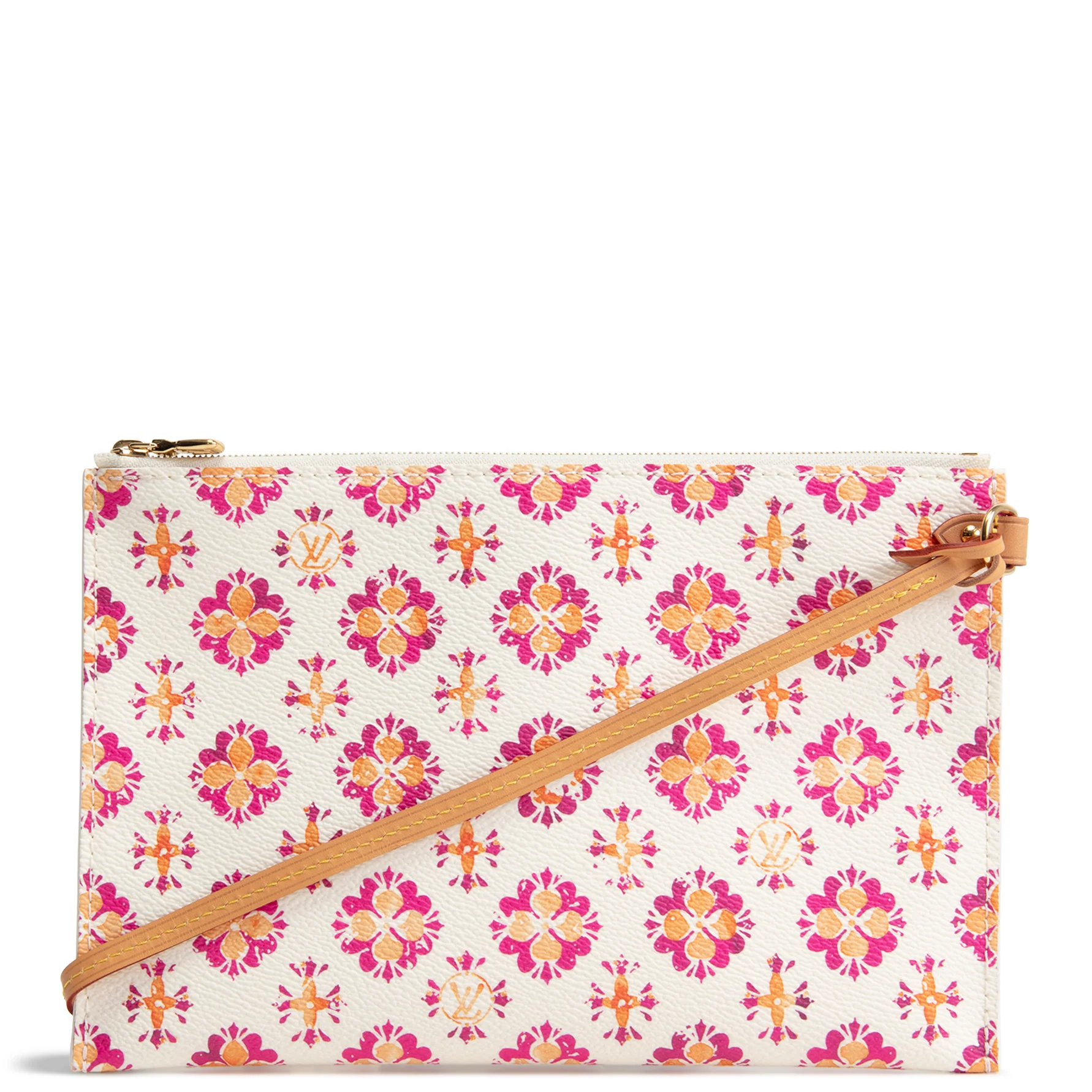 LOUIS VUITTON By the Pool Neverfull Pouch - White & Orange