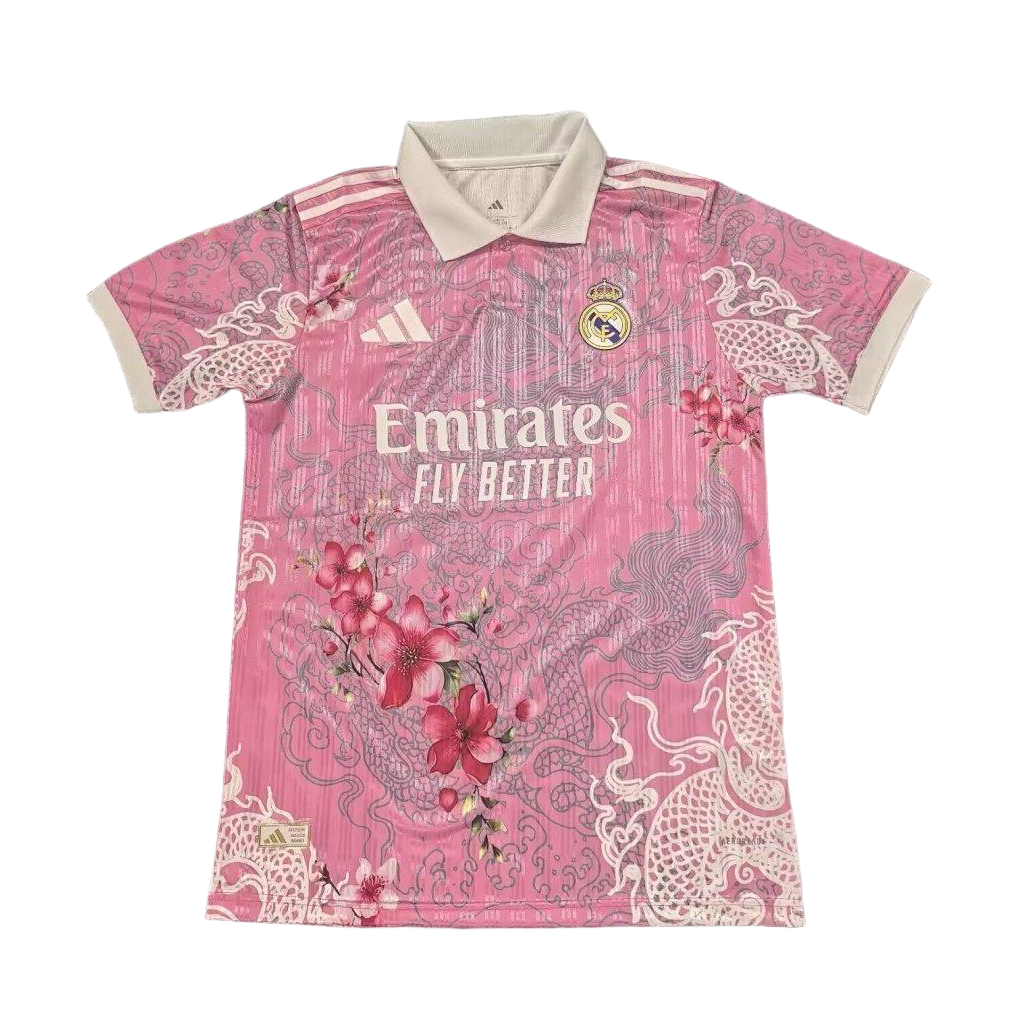 Real Madrid Soccer Jersey Flower & Dragon Special Edition Shirt 2025/26 - Fan Version