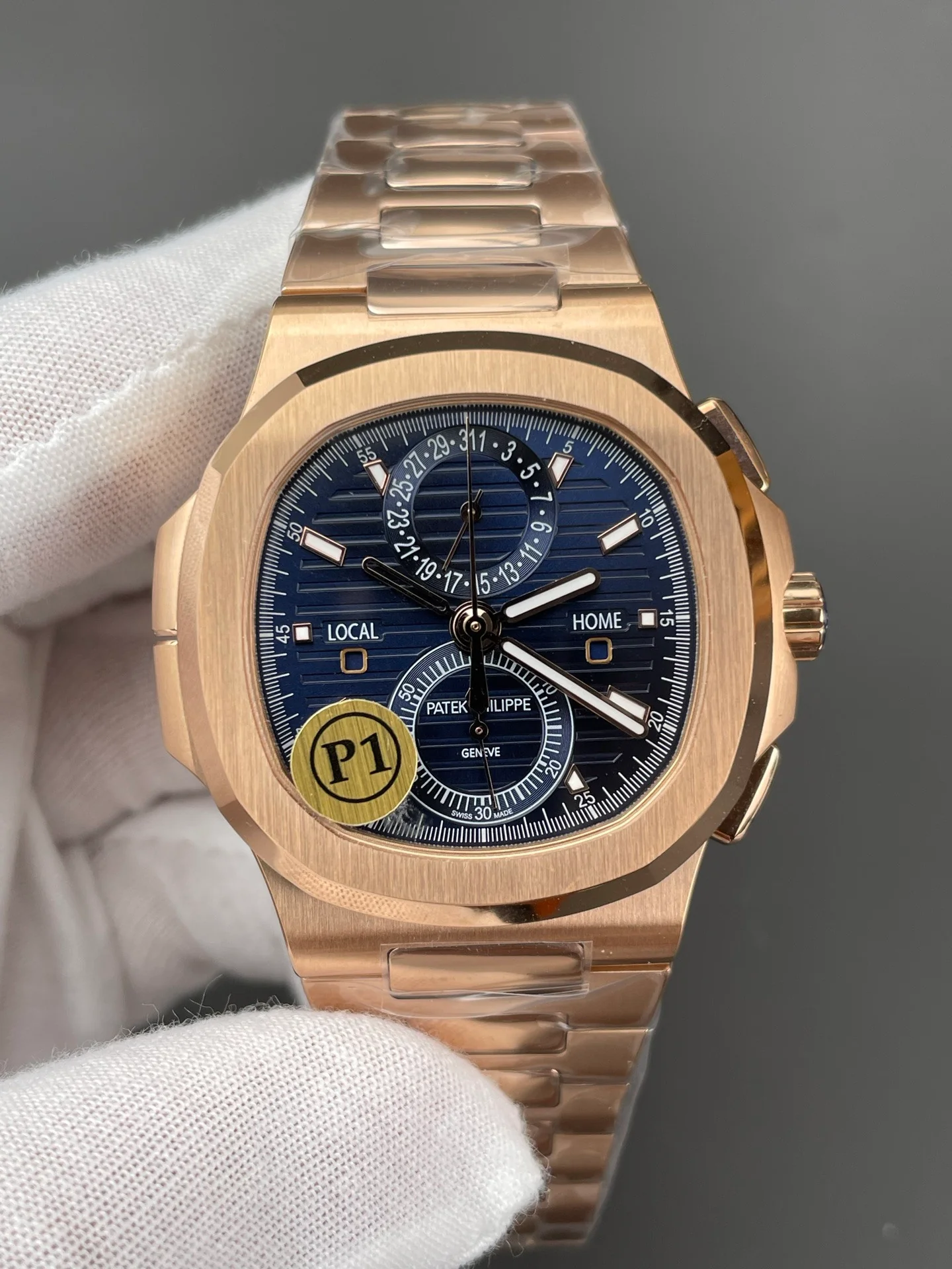 Patek Nautilus 5990 Rose Gold Blue Dial