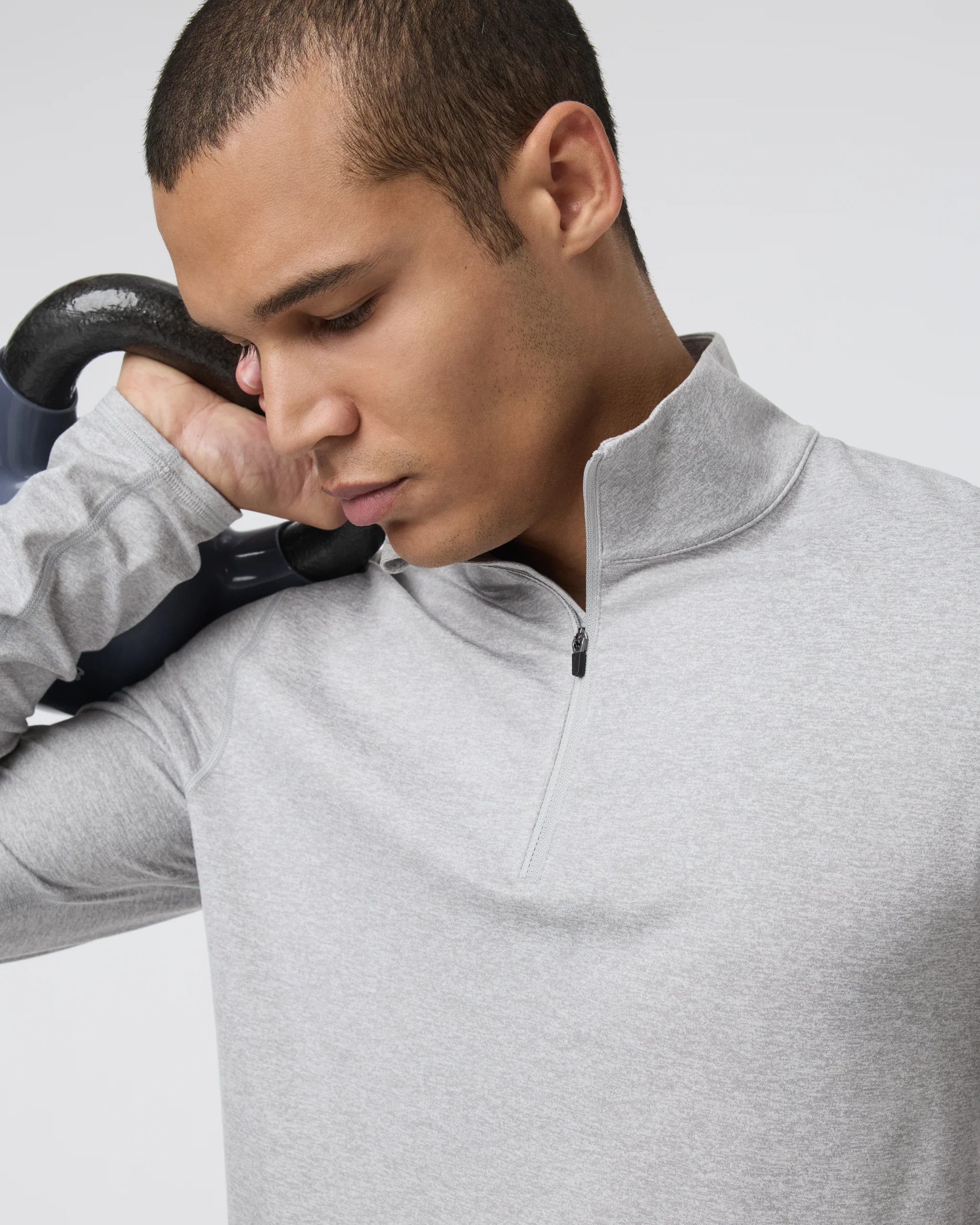 Ponto Half Zip Mock Neck