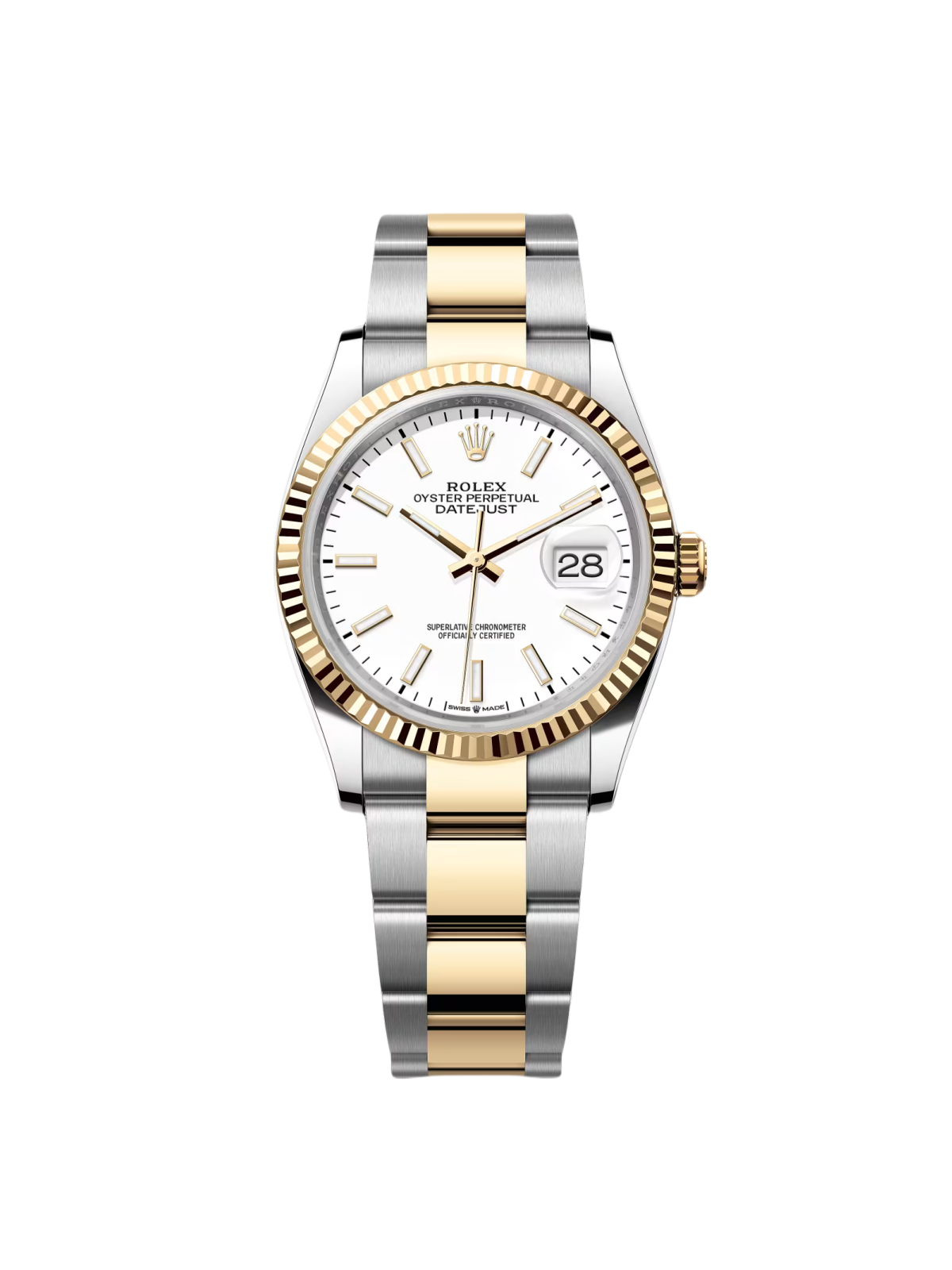 [2026 Mirror Grade]RLX  Datejust 36mm 126233 White Index Dial Two-Tone Jubilee Bracelet Watch