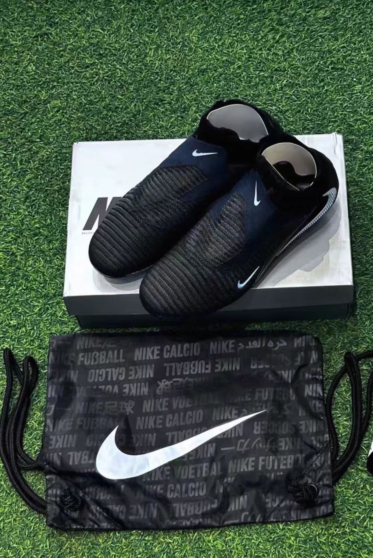 Nike Phantom GX 2 Elite DF FG "Obsidian / Black / Metallic Silver"