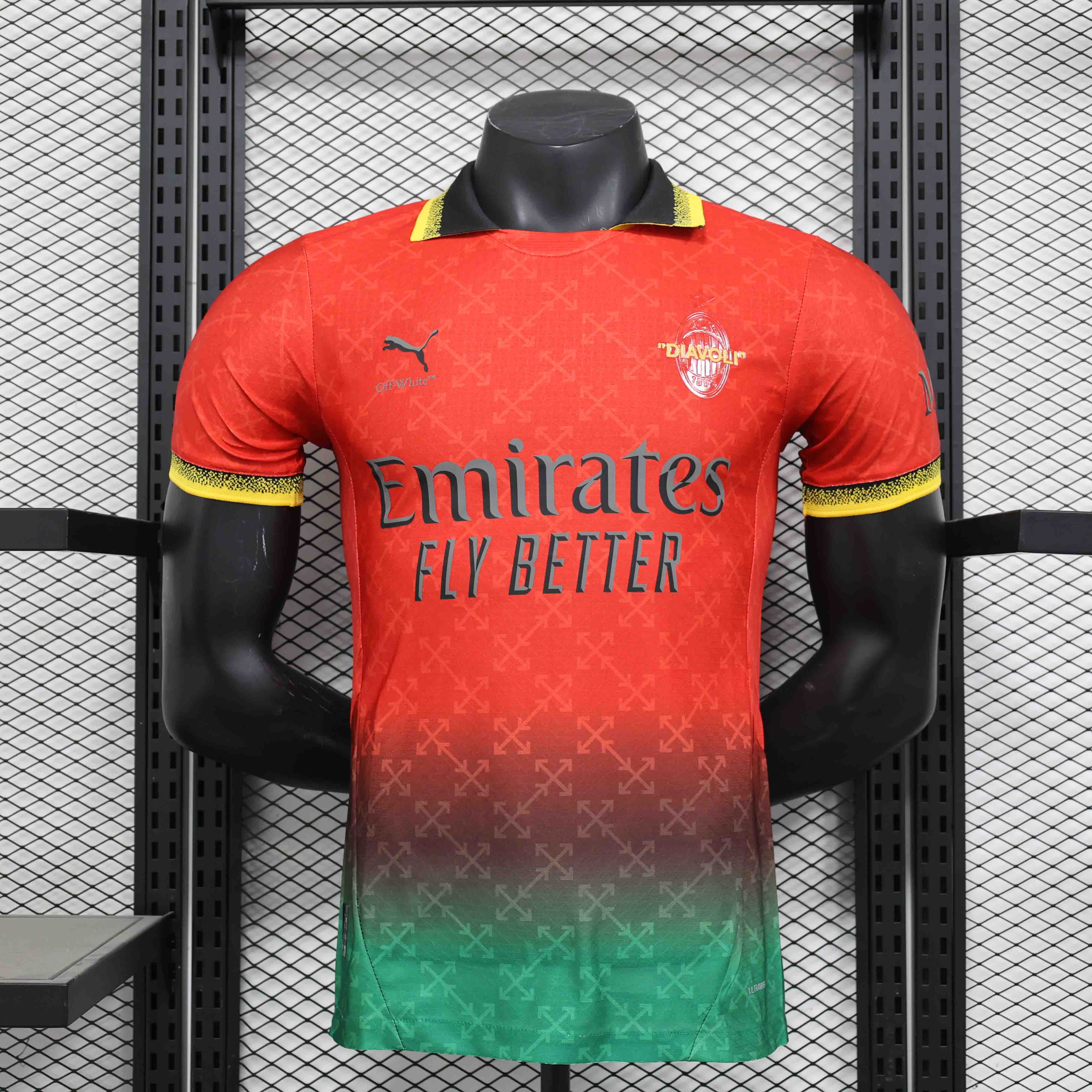 AC Milan Authentic Soccer Jersey Fourth Away Goalkeeper Shirt 2024/25