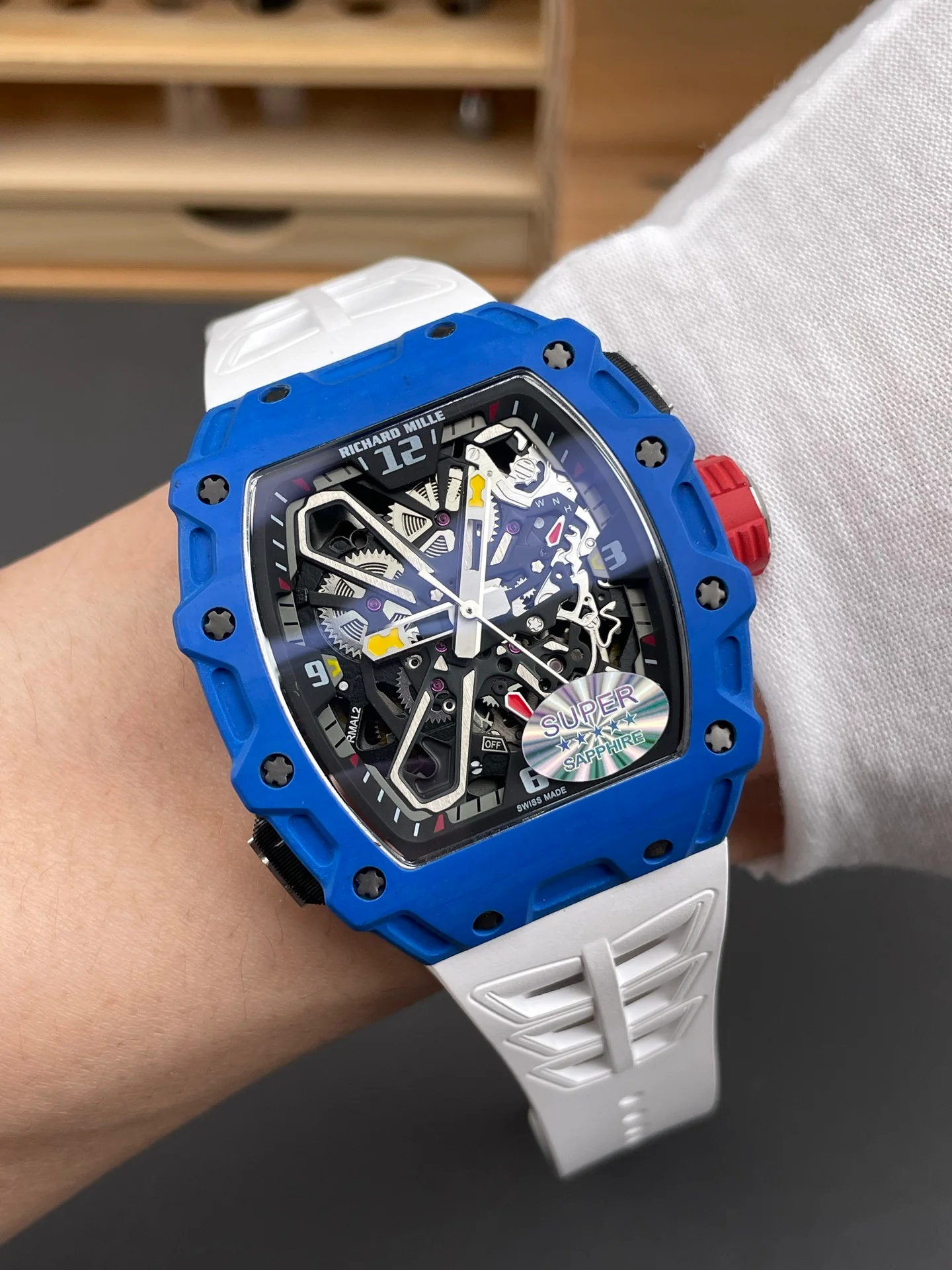 RM35-03 Carbon Fiber Blue