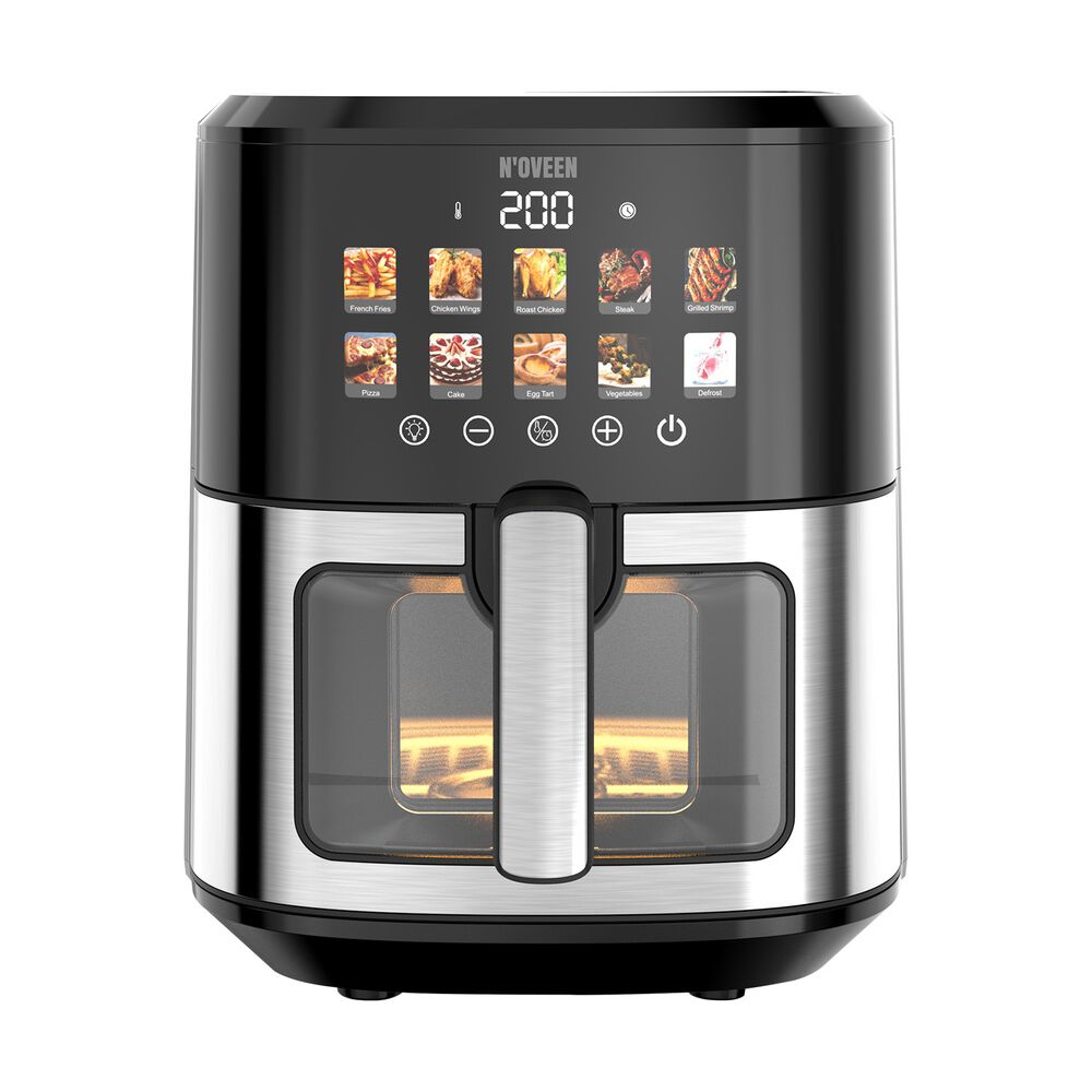 NOVEEN Air Fryer Frytkownica beztłuszczowa z okienkiem Noveen AF780 X-Line, 1700 W, 6,5 l, czarna