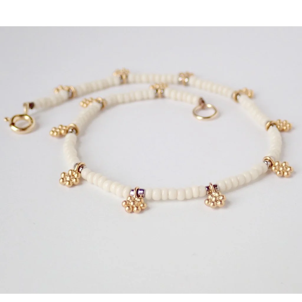 Thai Daisy Bracelet - Gold
