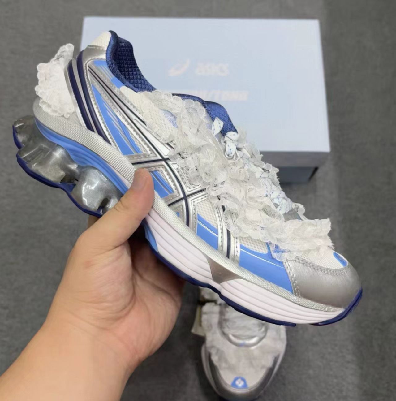 ASICS Gel-Quantum Kinetic Silver Blue Lace