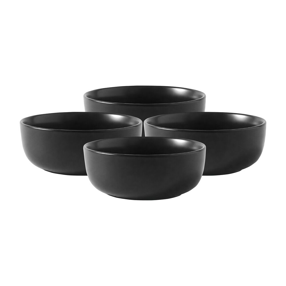 MG HOME Zestaw misek z kamionki MG Home Artena Black,780 ml, 4 sztuki, czarne