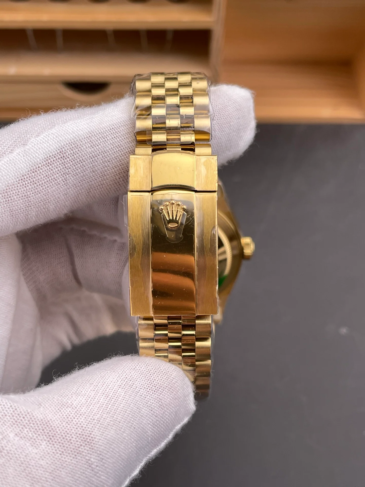 Full Gold Sky-Dweller Green Dial
