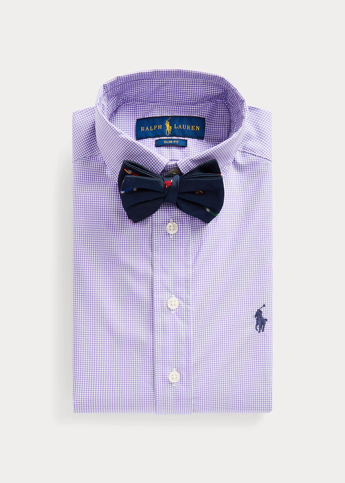Slim Fit Gingham Cotton Dress Shirt
