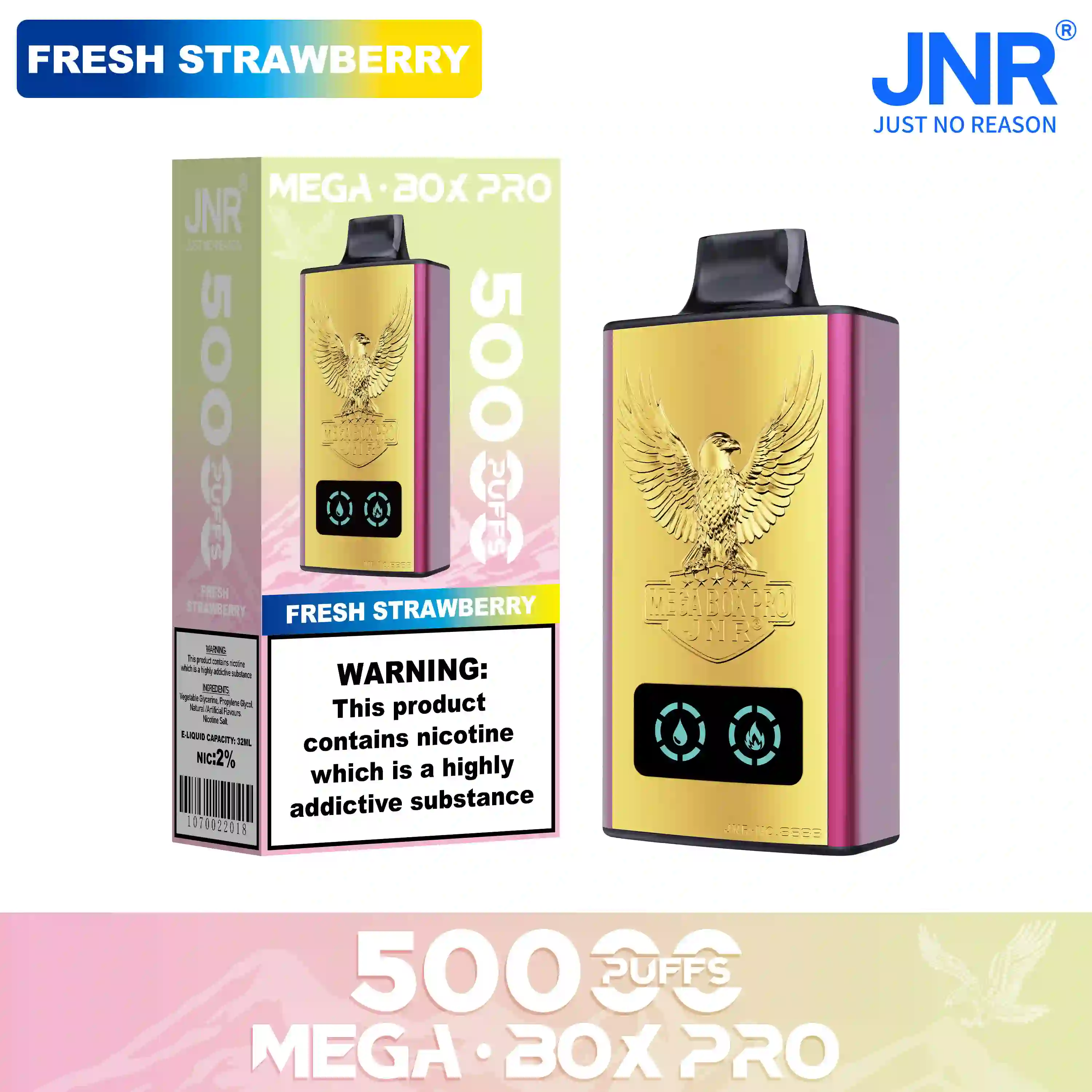 JNR Vape Mega Box Pro 50000 Puffs Disposable Vape