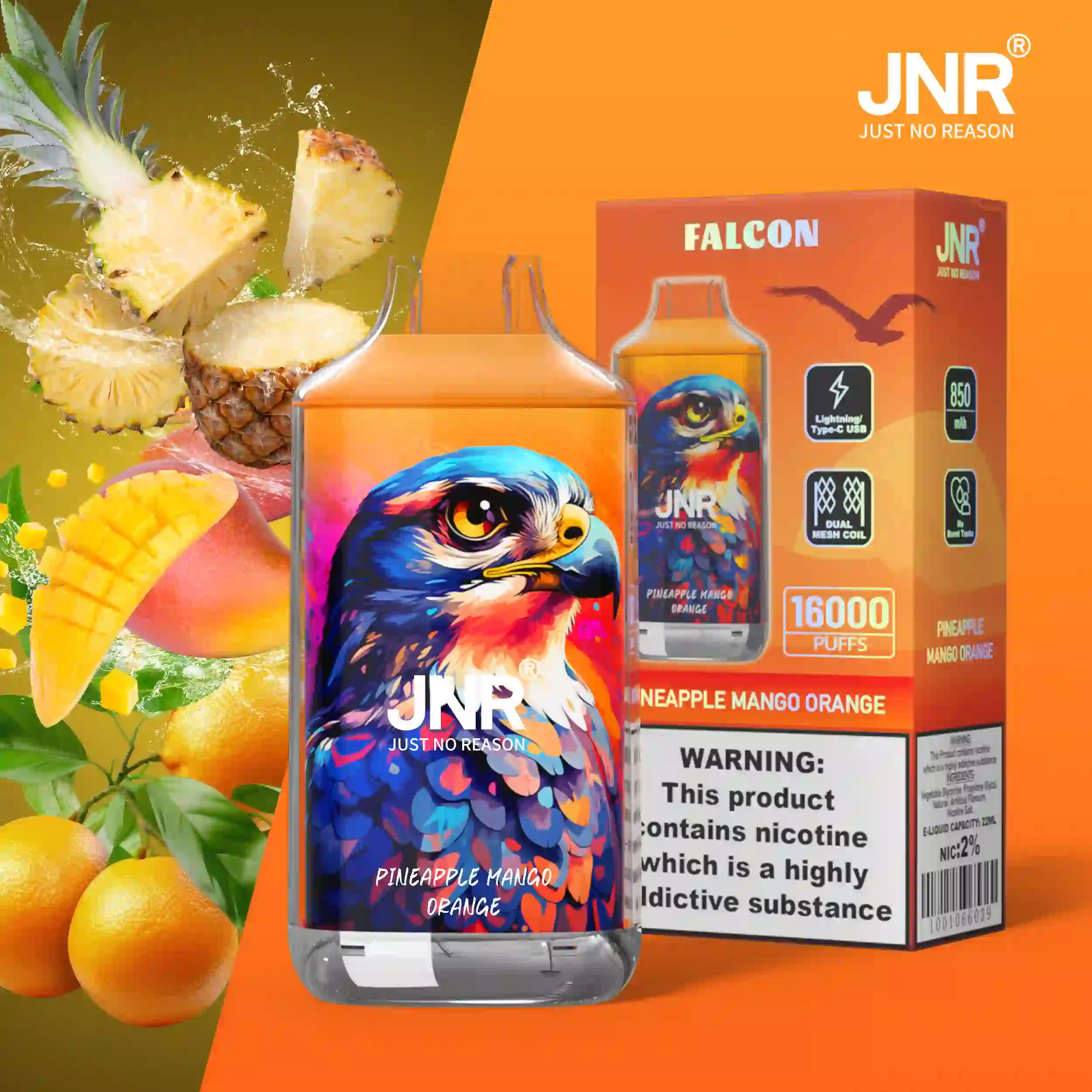 JNR Falcon Disposable Vape 16000 Puffs