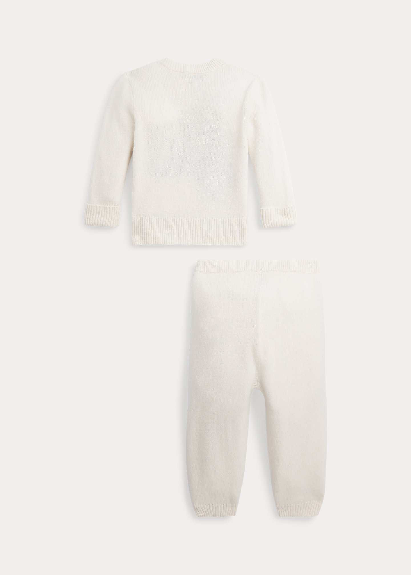 Polo Bear Wool-Blend Sweater & Pant Set
