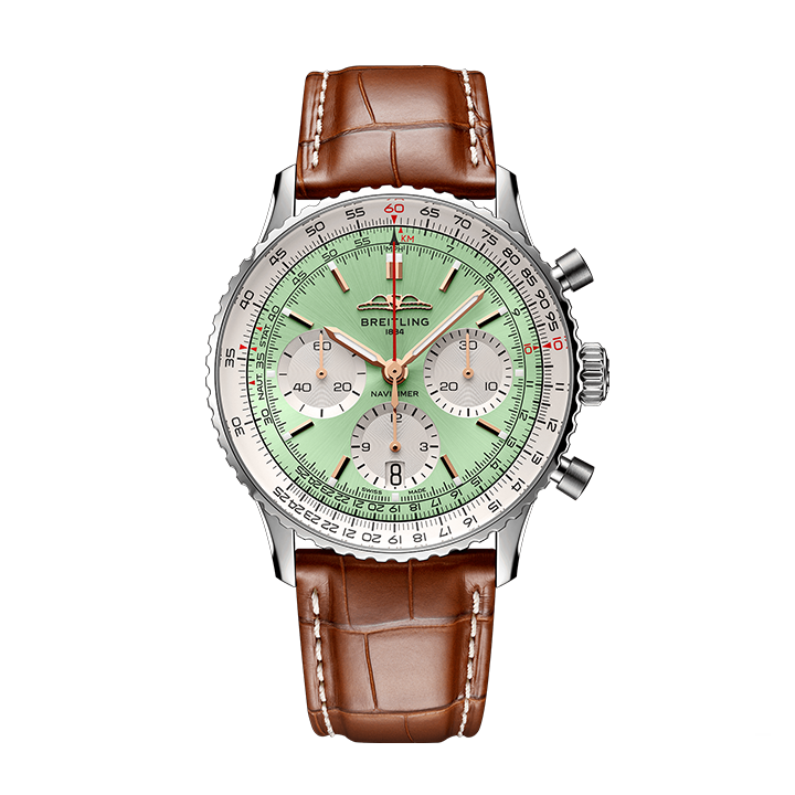 [2026 Mirror Grade]Breitling AB0139211L1P1 Navitimer B01 Green Dial - Νew