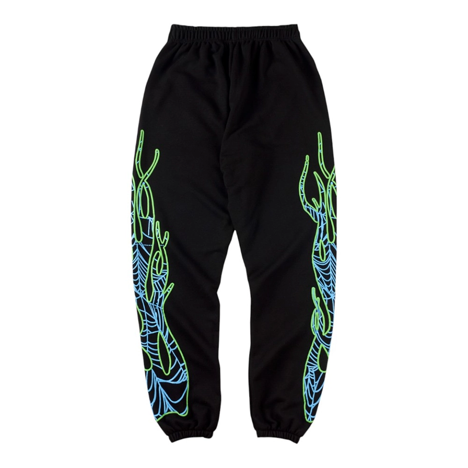 Sp5der 555 Web Flame Graphic Sweatpants