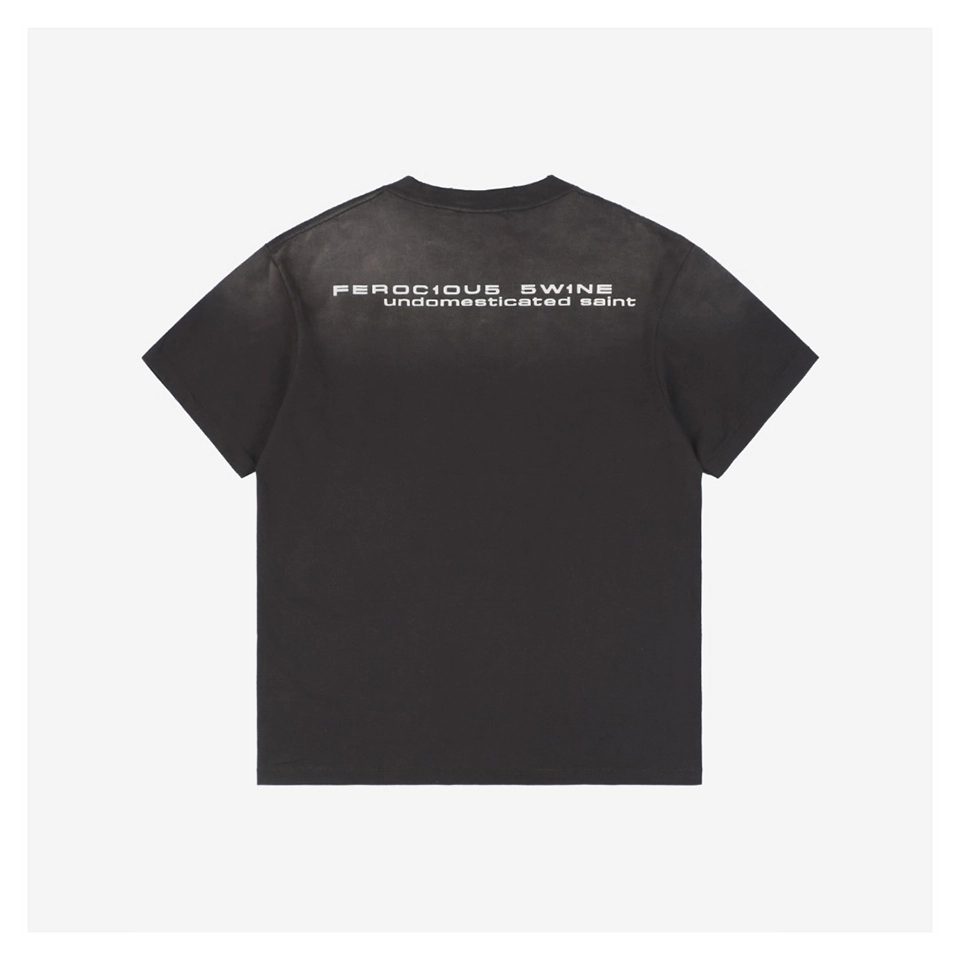 Saint Michael Red-Eyed Alien Graphic T-Shirt