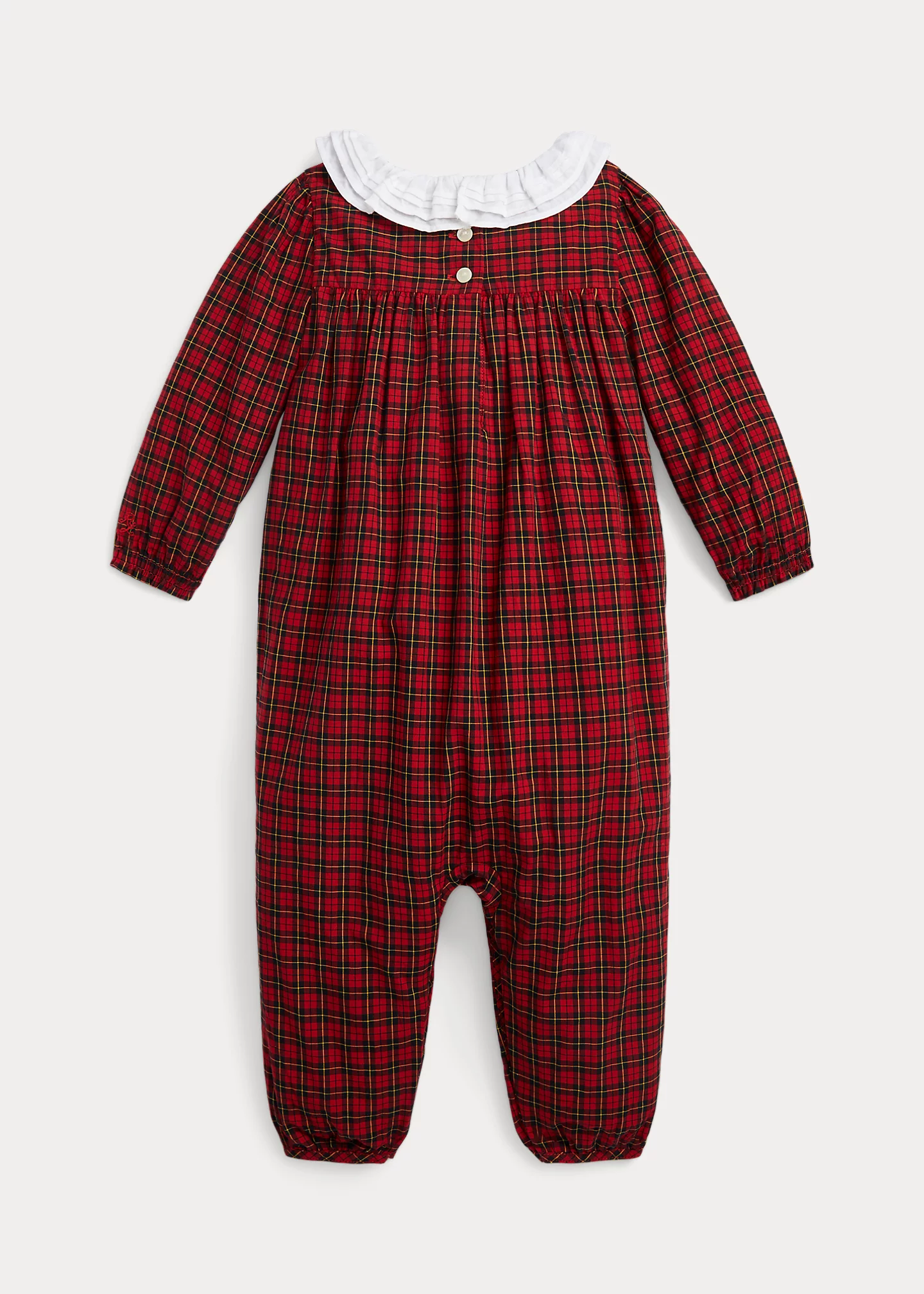 Plaid Cotton Poplin Coverall