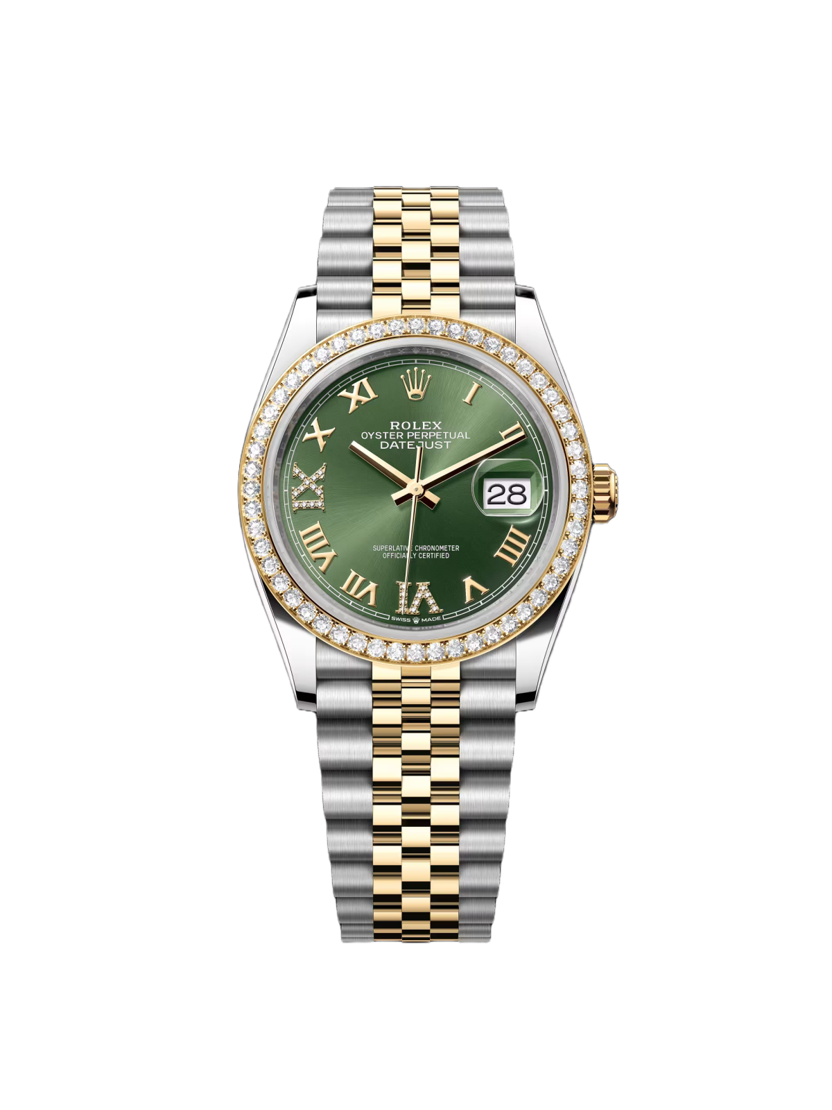 [2026 Mirror Grade]RLX  Datejust 36mm 126283 Olive Green Dial Jubilee Bracelet Watch