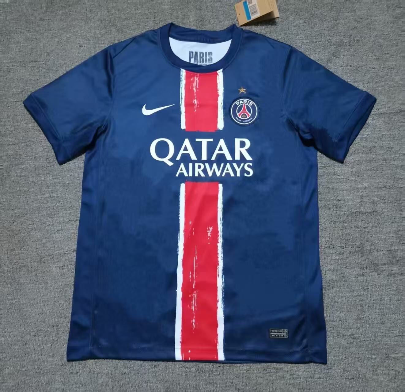 PSG Soccer Jersey Home x Champions of Europe Custom Shirt 2024/25 - With Star