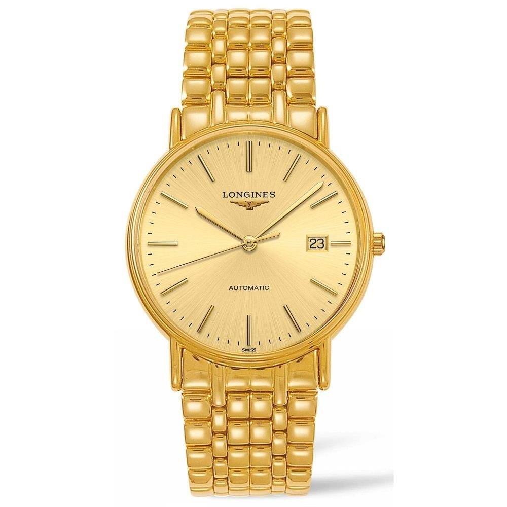 [2026 Mirror Grade]Longines Men's L49212328 Presence Gold-Tone Stainless Steel Watch