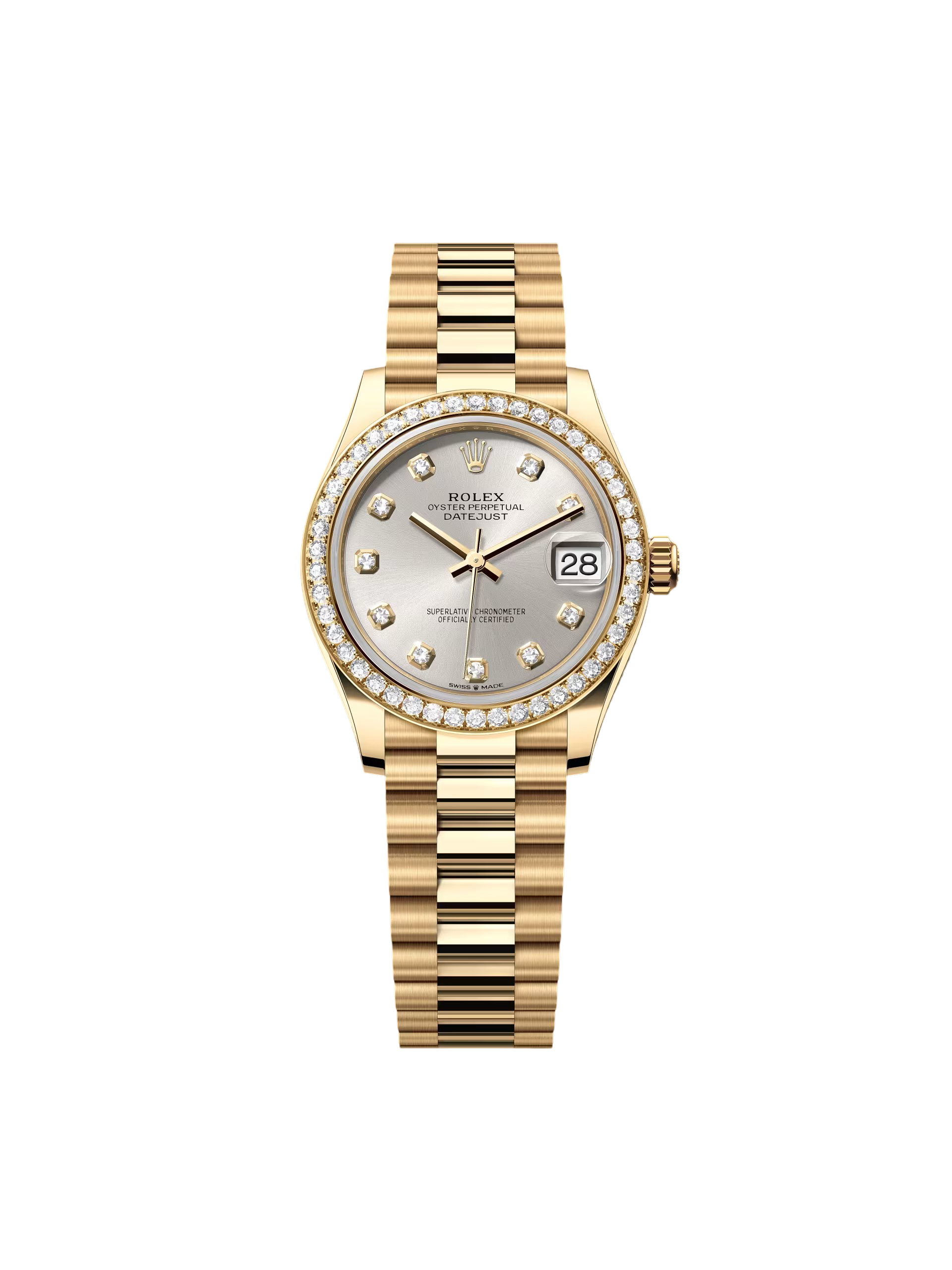 [2026 Mirror Grade]RLX Datejust m278288RBR-0028 Silver 31mm Dial President Bracelet Watch