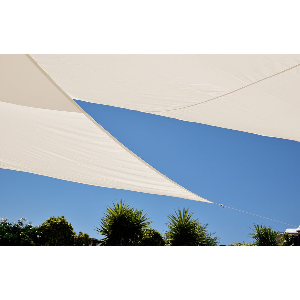 DECOTEAM Żagiel ogrodowy przeciwsłoneczny DecoTeam, trójkąt, 2,5 x 2,5 x 2,5 m, biały