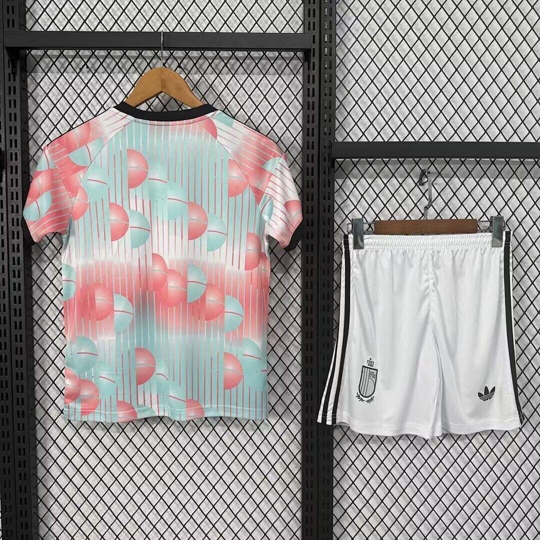 World Cup 2026 Belgium Away Kids Kit Football Jersey+Shorts