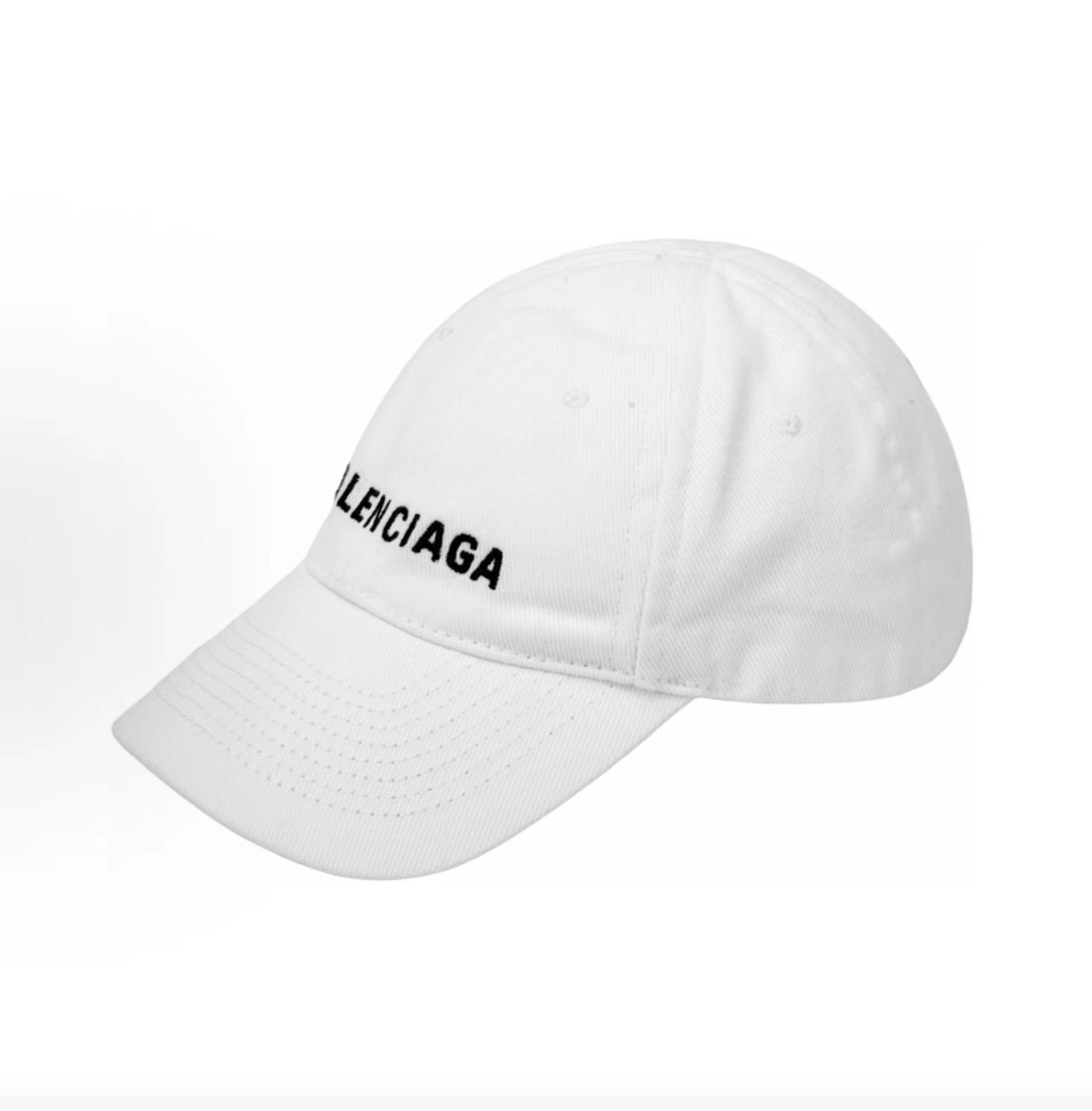 Balenciaga Embroidered Logo Cotton Baseball Cap