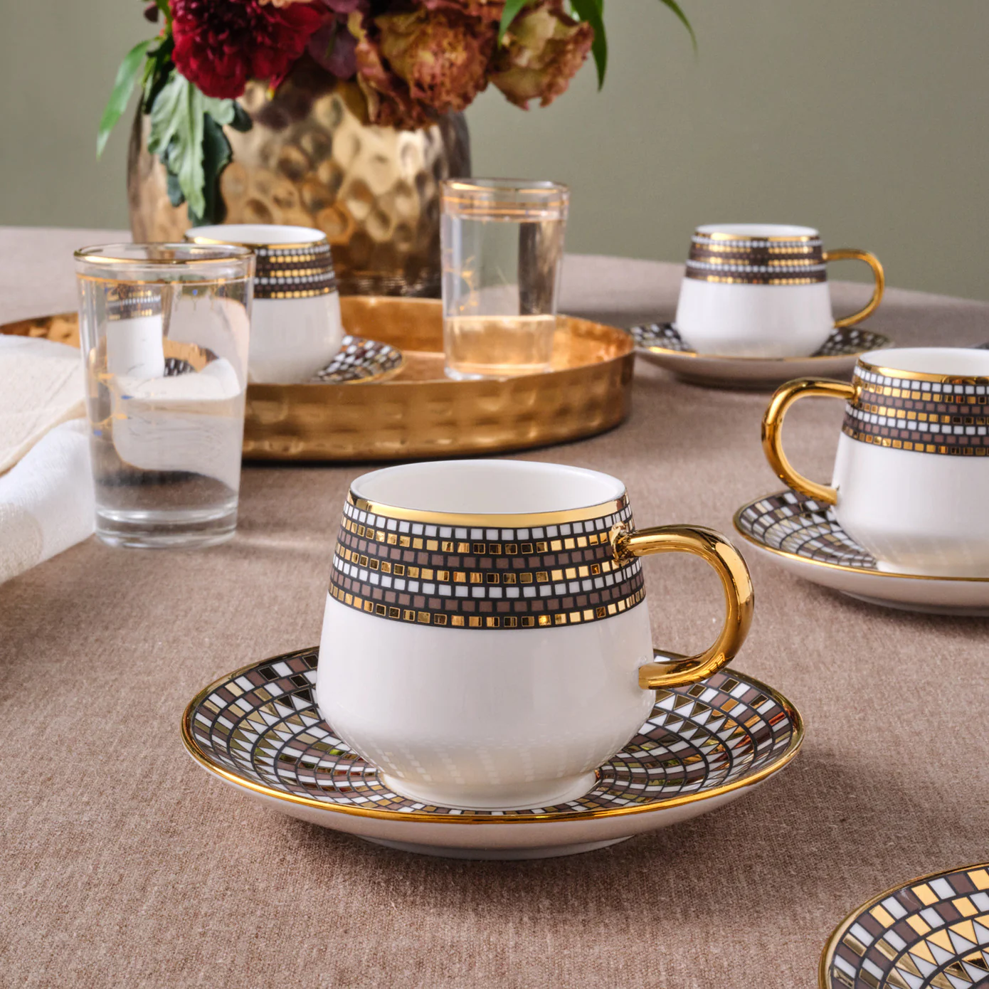 Karaca Belgin, Service de Tasses à Café pour 6 personnes, 90ML