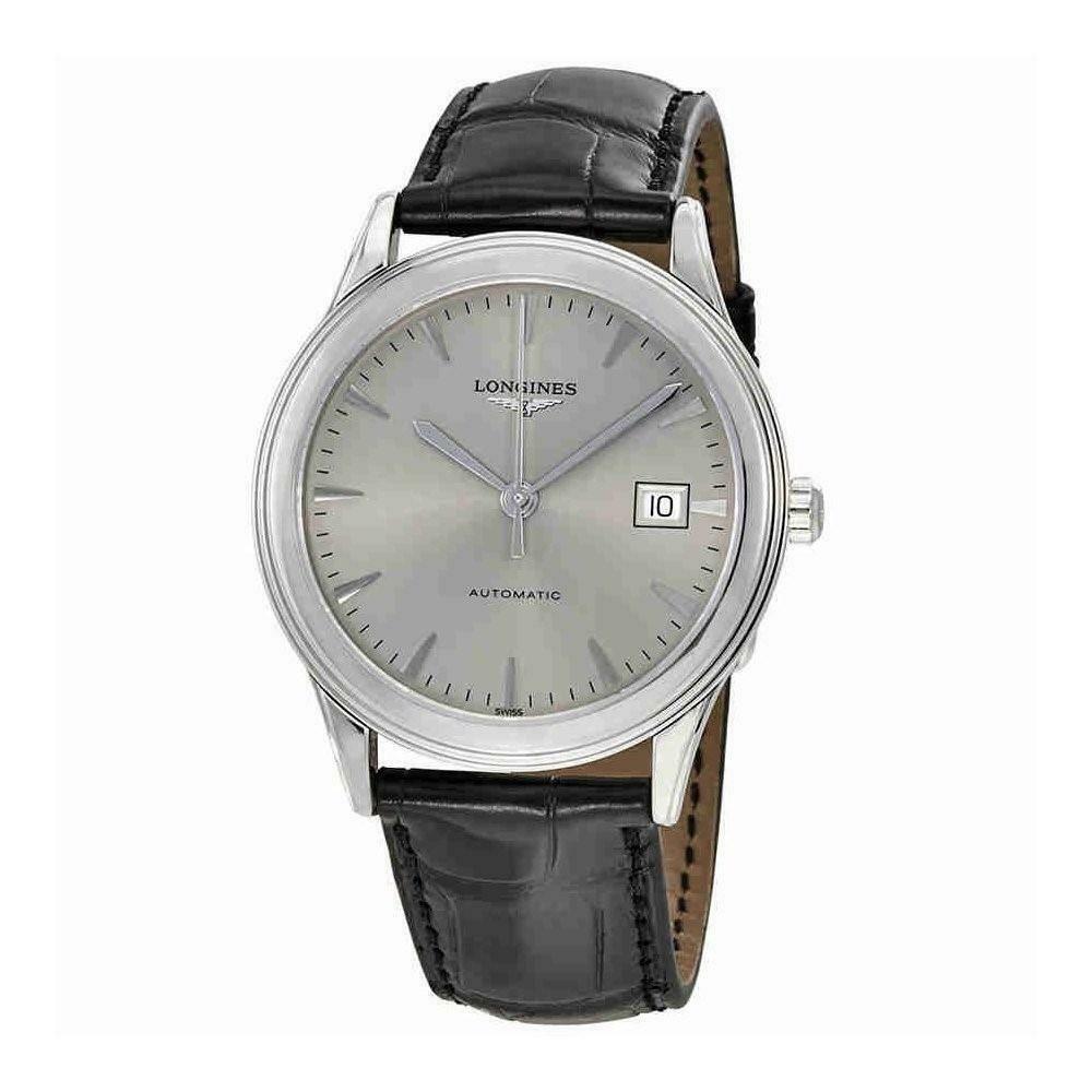 [2026 Mirror Grade]Longines Men's L48744722 Flagship Black Leather Watch