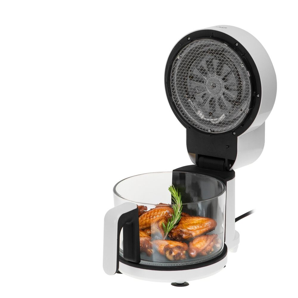 ADLER Air Fryer Frytkownica beztłuszczowa ze szklaną misą Adler AD 6316, 1200 W, 3 l