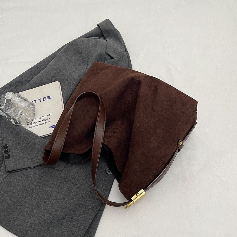 Edna Lock Suede Bag