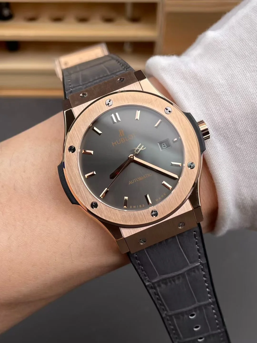 Classic Fusion 1st Gen Rose Gold Grey Dial